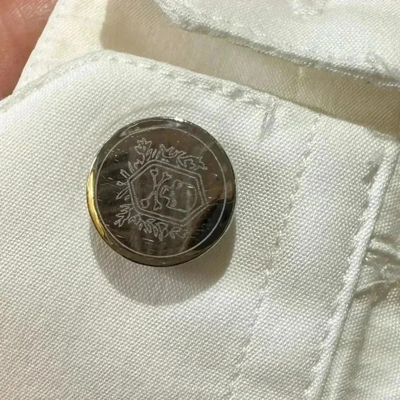 The Kooples Womens Button Down Fitted White Long Sleeve Size M - Picture 3 of 11